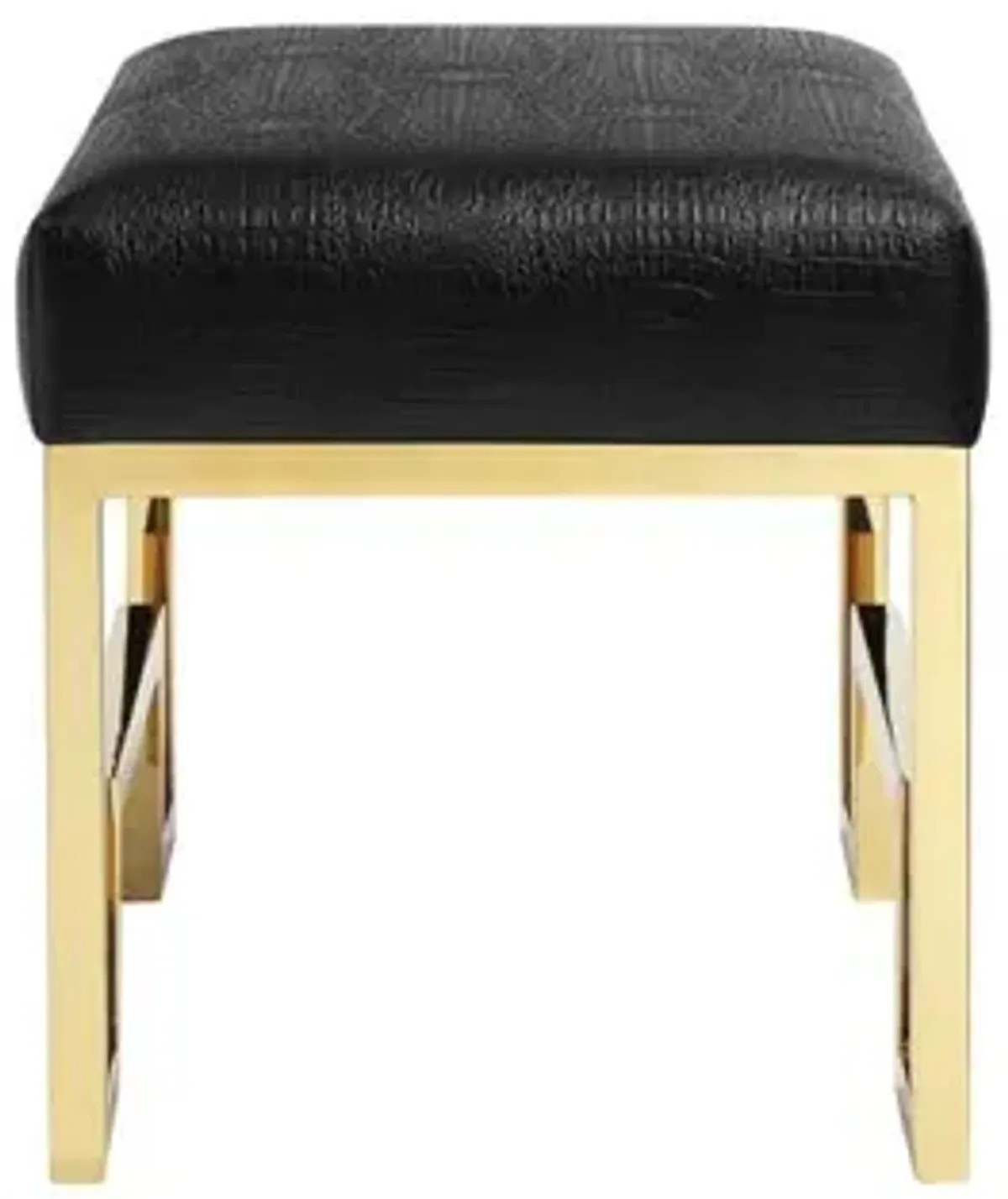 Bronson Stool Gold Black