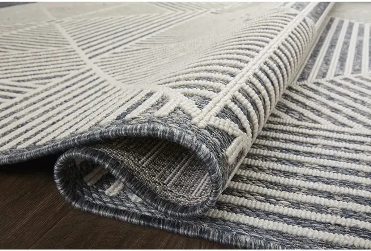 Rainier RAI03 Denim 7'10" x 10'10" Rug