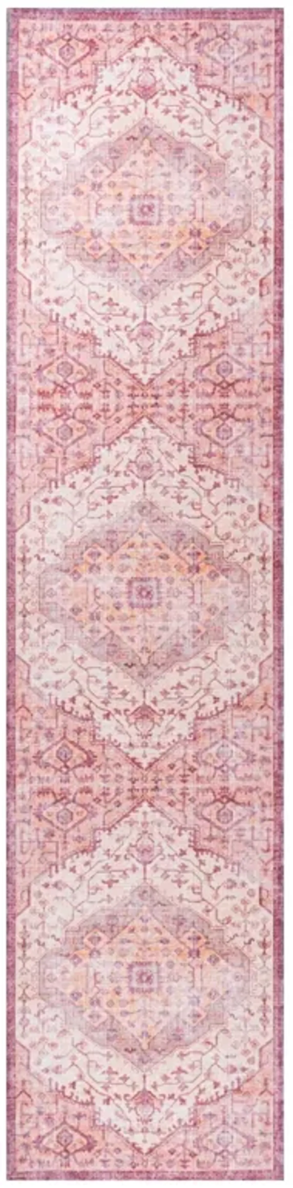 Alacati Ogee Medallion Washable Indoor/Outdoor Area Rug