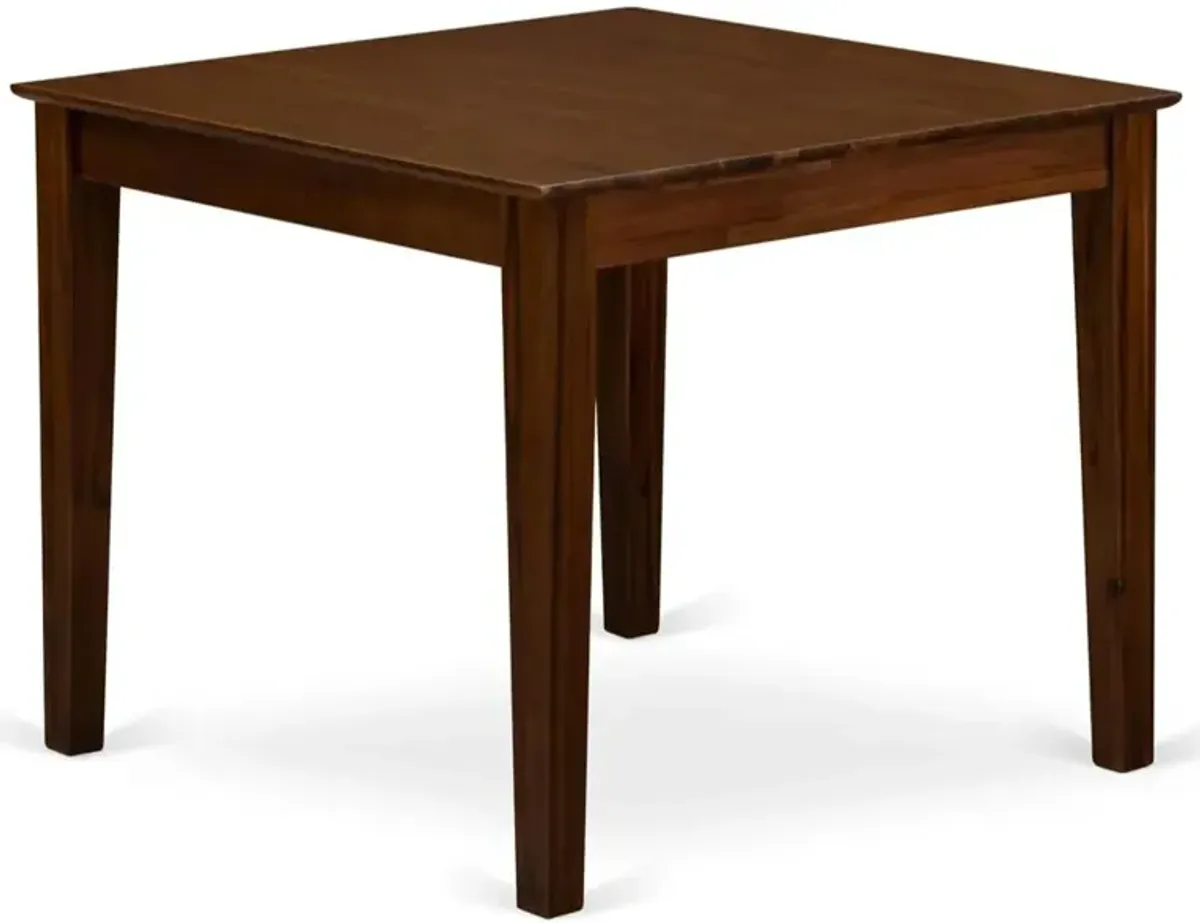 5 Piece Dining Room Furniture Set Consists of a Square Solid Wood Table