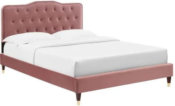 Modway - Amber Performance Velvet Queen Platform Bed