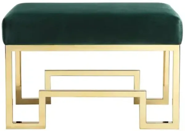 Bronson Stool Gold Green