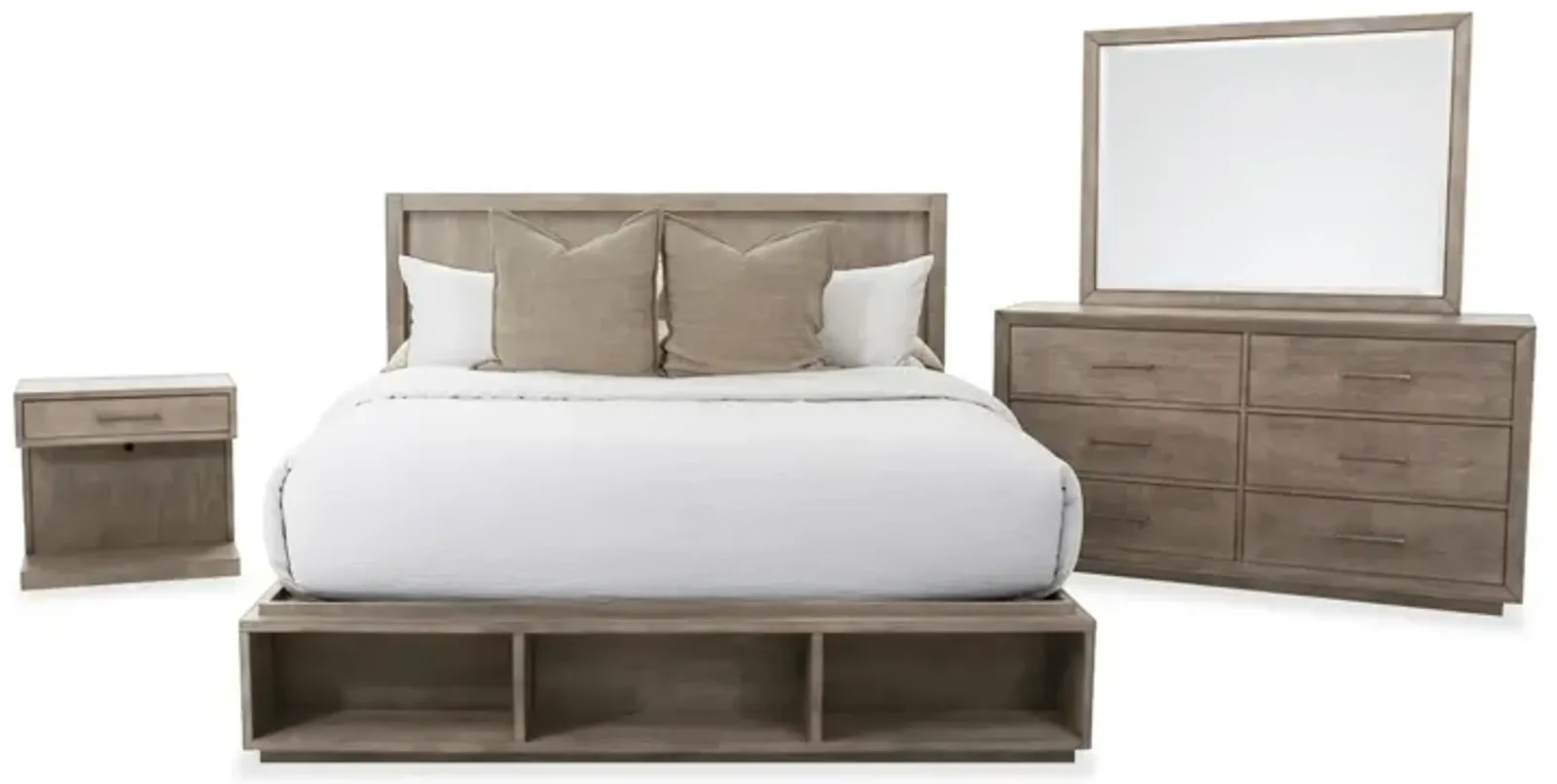 Platinum 4-Piece Queen Bed Set