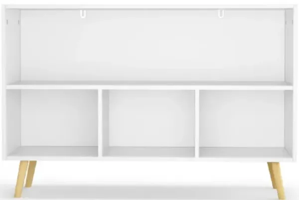 Kids Bookcase with Collapsible Fabric Drawers and Toy Storage Organizer