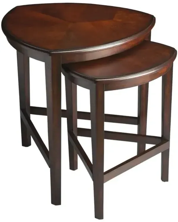 Butler Specialty Finnegan  Triangle Nesting Tables, Dark Brown