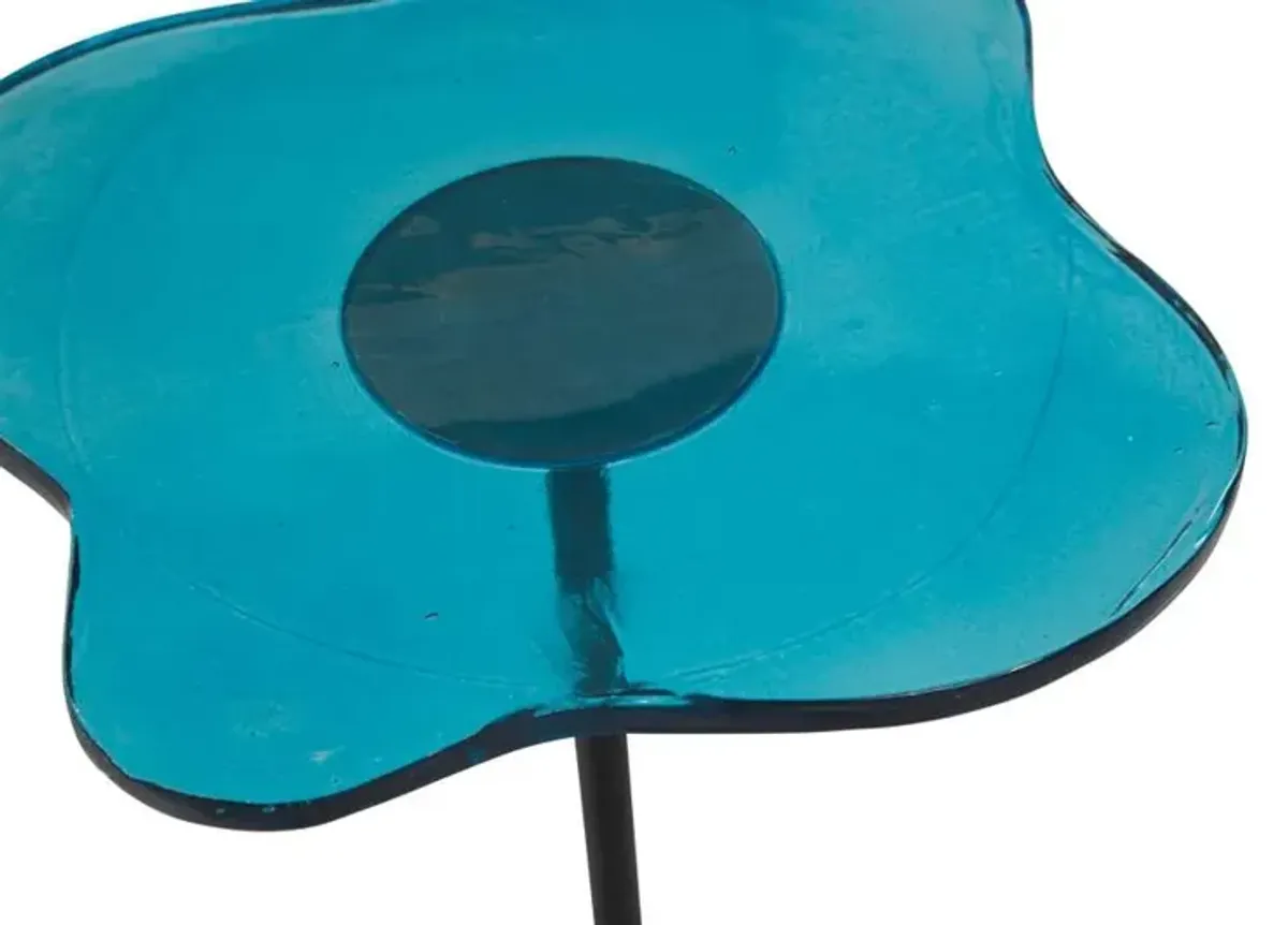 Elijah Blue Accent Table