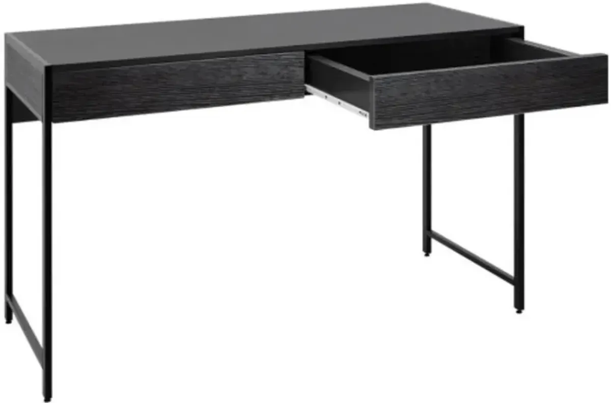 2-Drawer Computer Desk Study Table Home Office Writing Workstation-Black