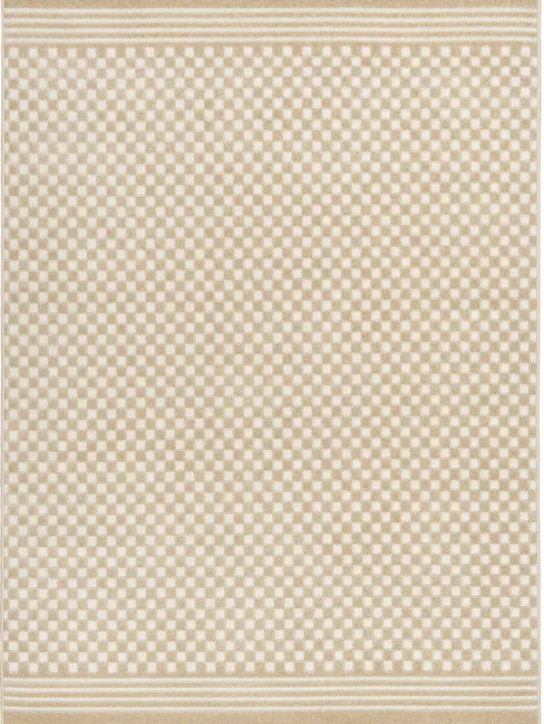 Care Free CAF02 Taupe 5'3" x 7' Rug