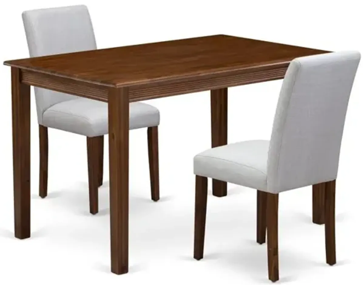 3 Piece Dining Table Set Consist of a Rectangle Kitchen Table