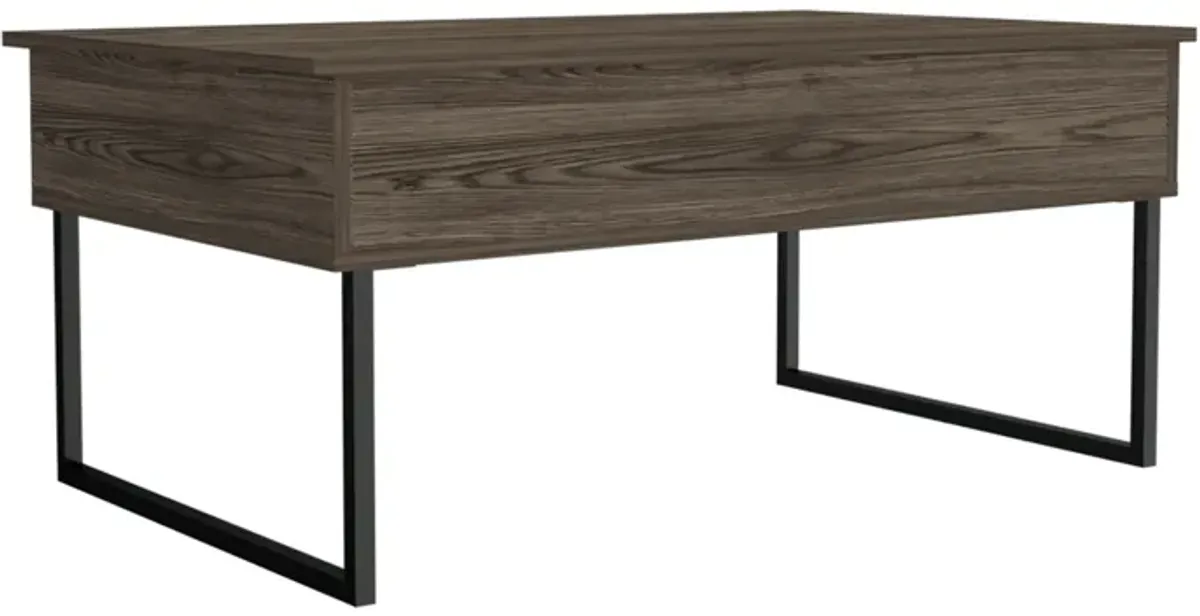 Lift Top Coffee Table Cessarr, Living Room, Dark Walnut