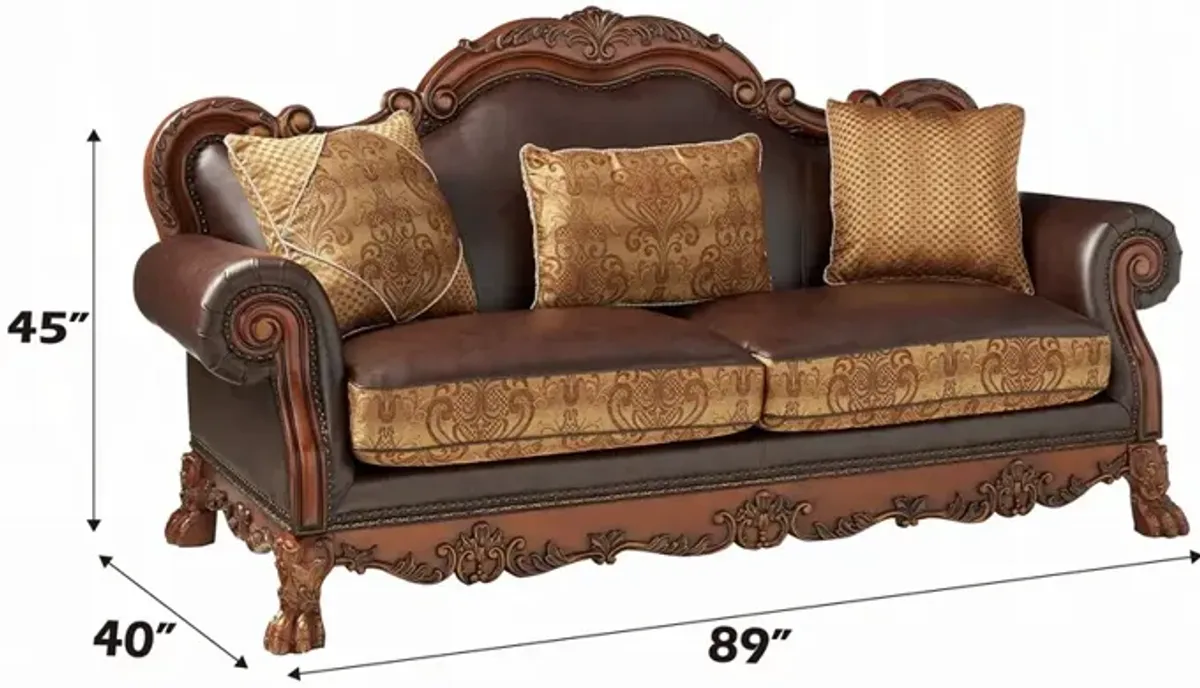 Dresden Sofa W/ 3 Pillows to Enhance Your Home