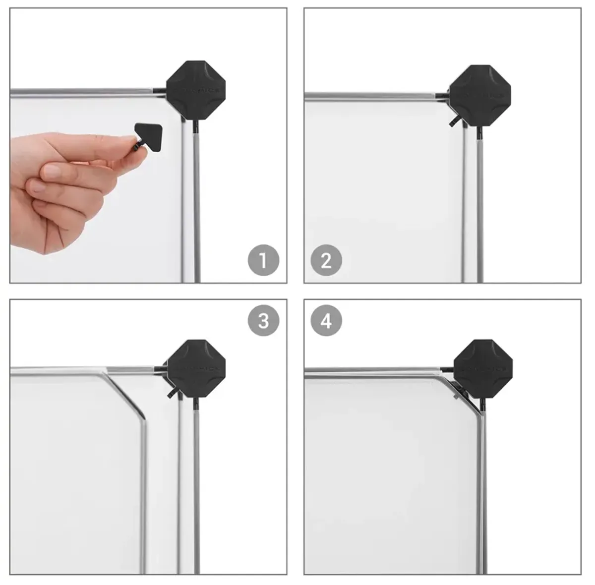 Cube Storage with Door, Set of 12 Plastic Cube