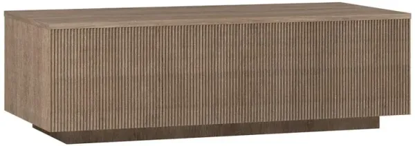 Hudson&Canal Reyes 48 Wide Rectangular Coffee Table in Antiqued Gray Oak