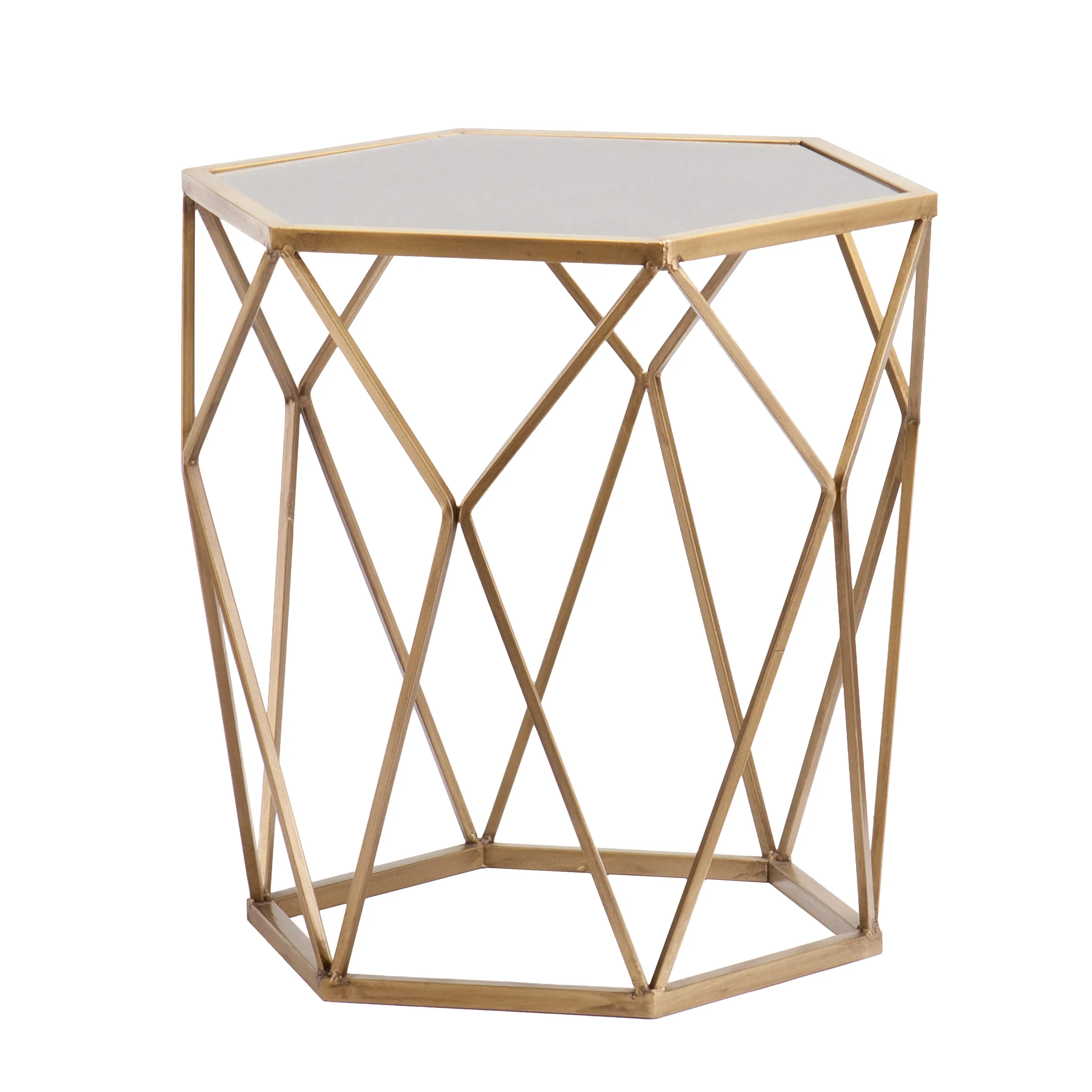 Berkeley Geometric Gold Table