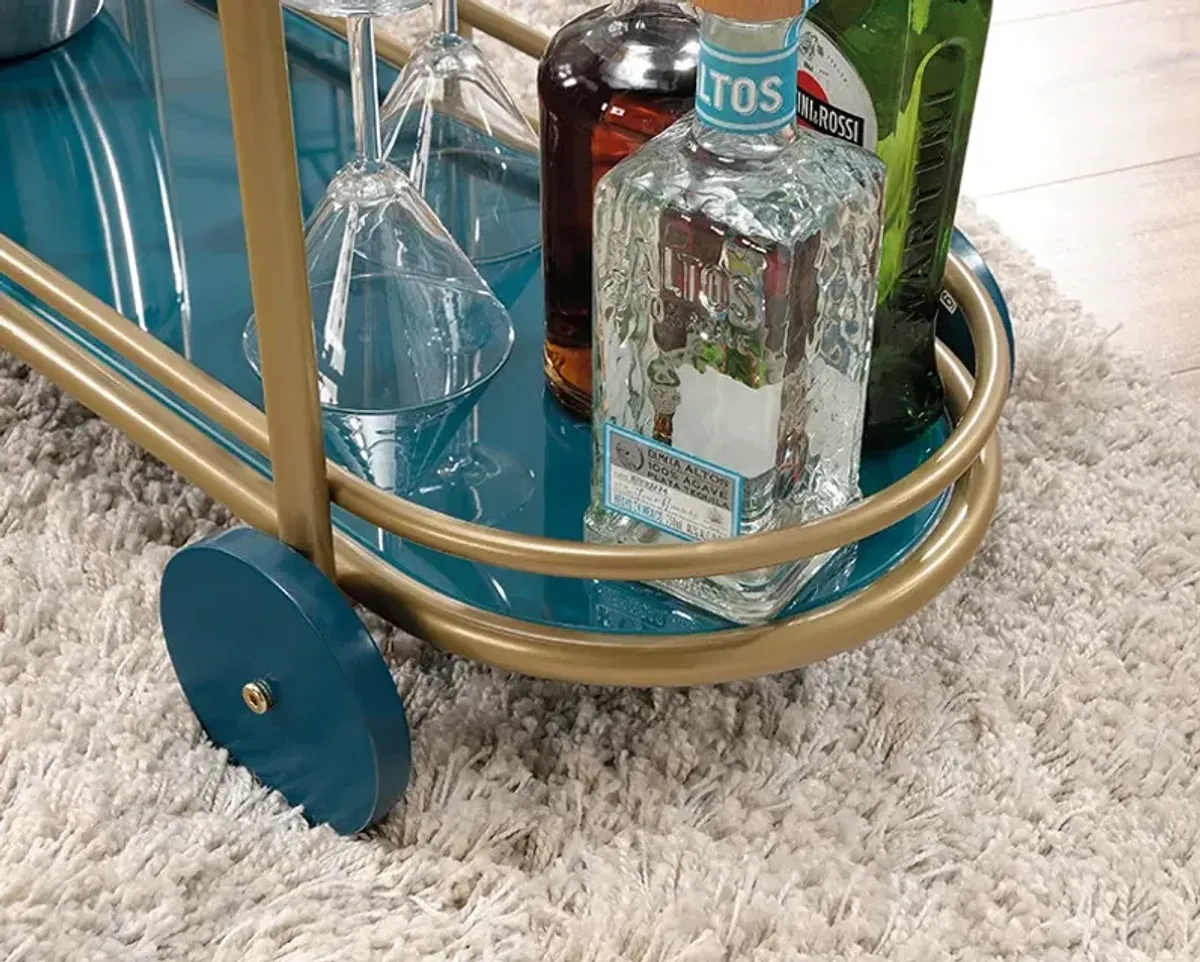 Coral Cape Bar Cart