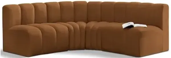 Meridian Furniture Arc Saddle Velvet Modular Sofa