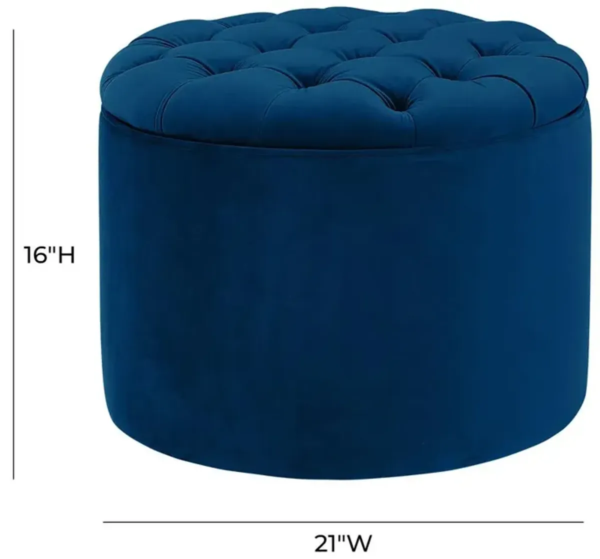 Belen Kox Royal Velvet Storage Ottoman, Belen Kox