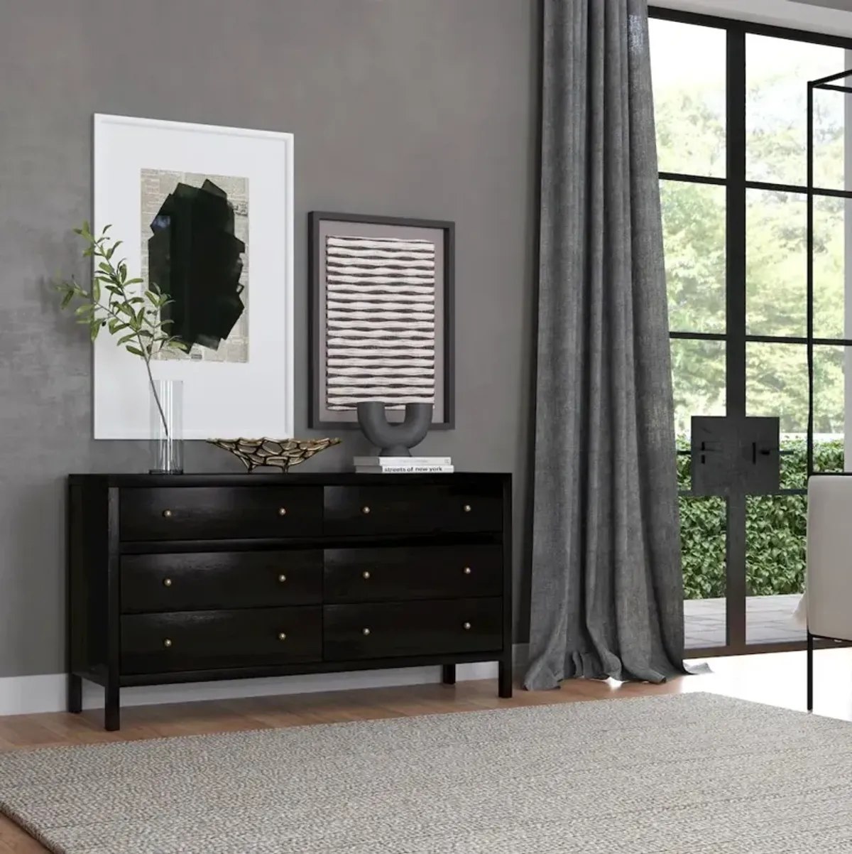 Butler Specialty Nora 6-Drawer Dresser, Coffee