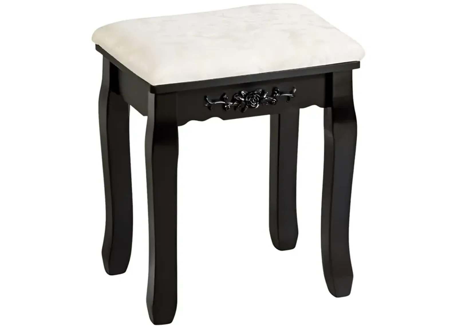 Vanity Stool Makeup Bench Dressing Stool-Black