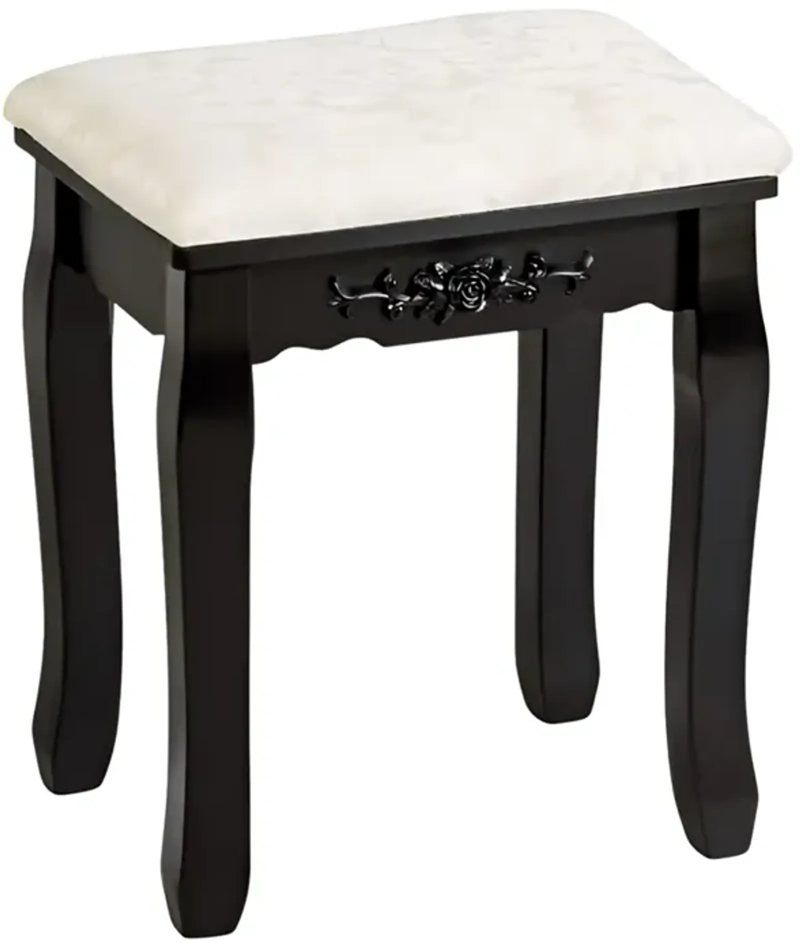 Vanity Stool Makeup Bench Dressing Stool-Black