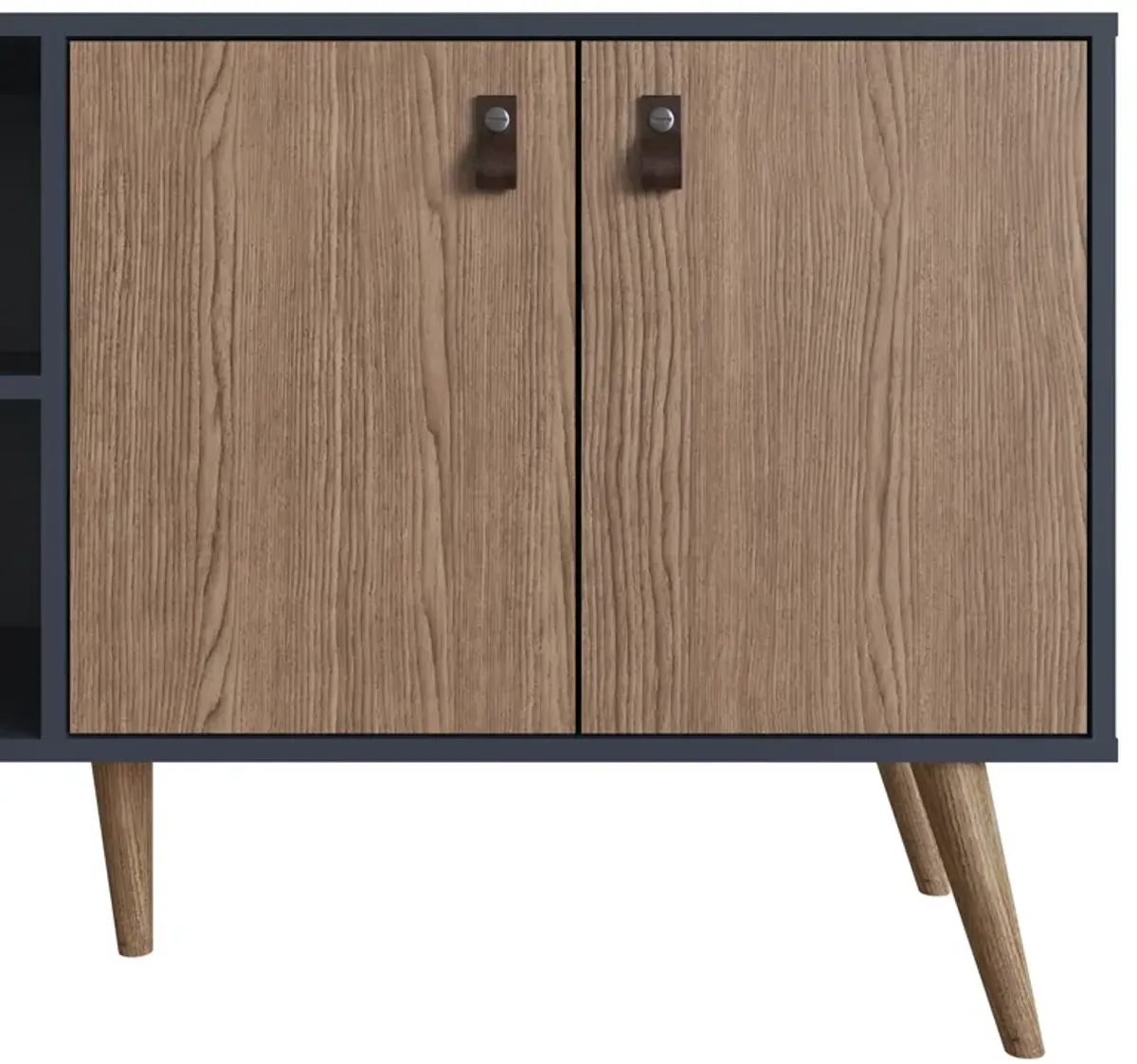 Amber Blue and Brown TV Stand