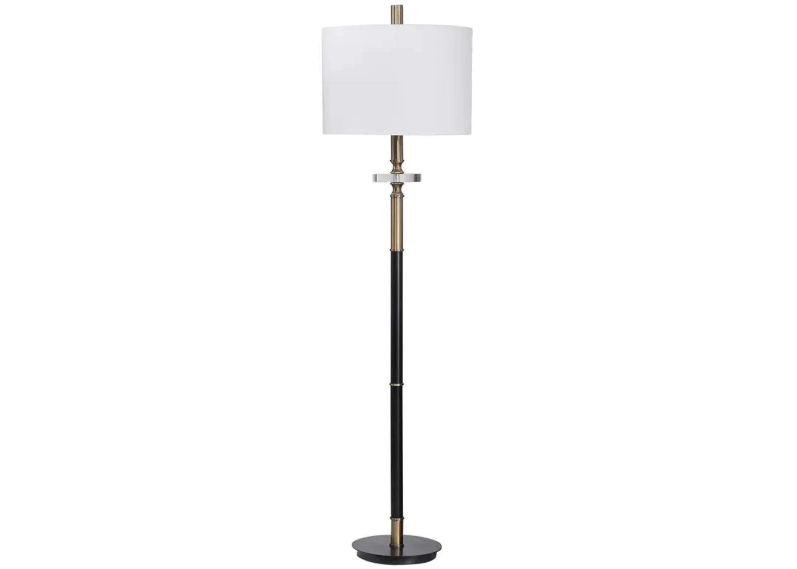 Uttermost Maud Aged Black Floor Lamp