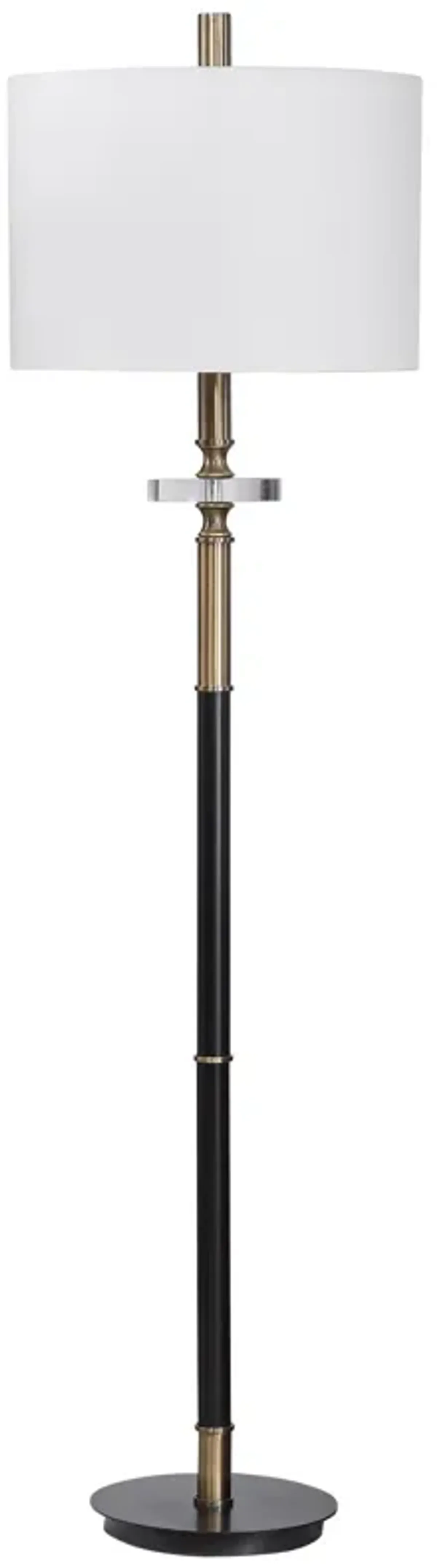 Uttermost Maud Aged Black Floor Lamp