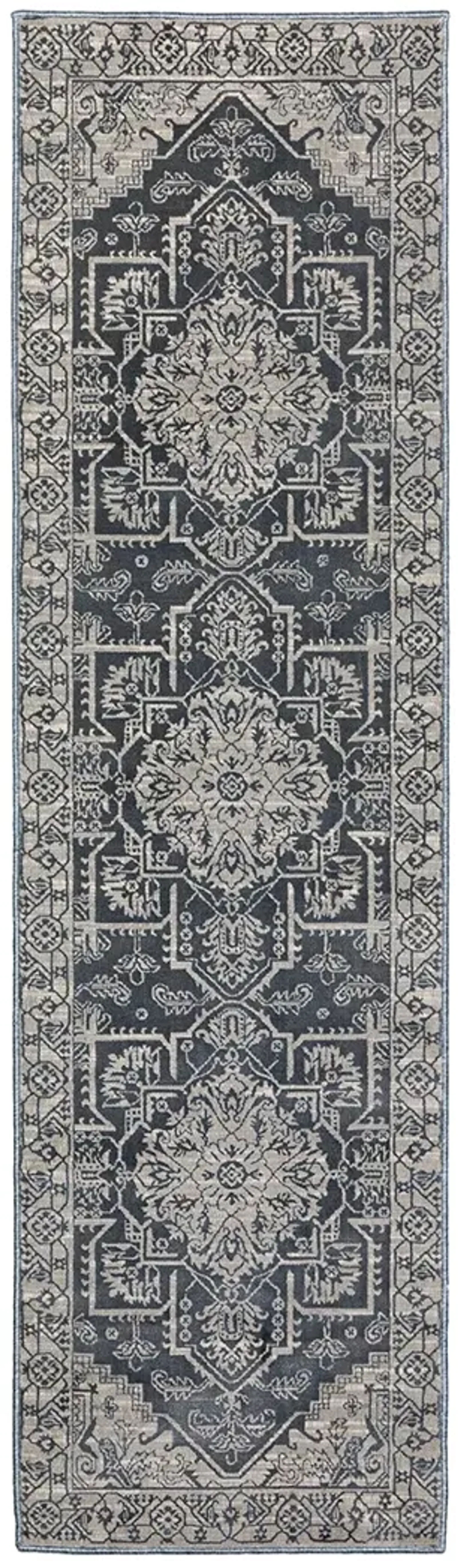 Intrigue 2'3" x 7'6" Blue Rug