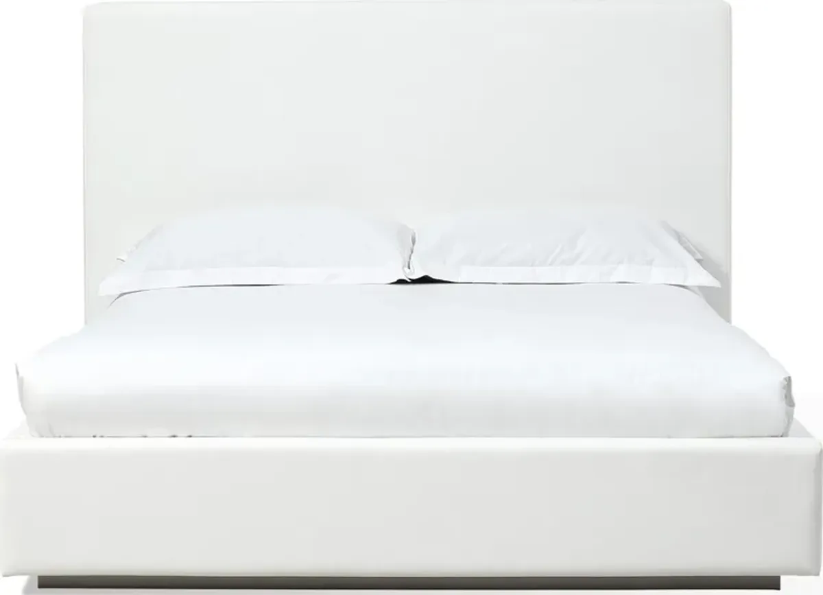 One King-size Upholstered Footboard Storage Bed