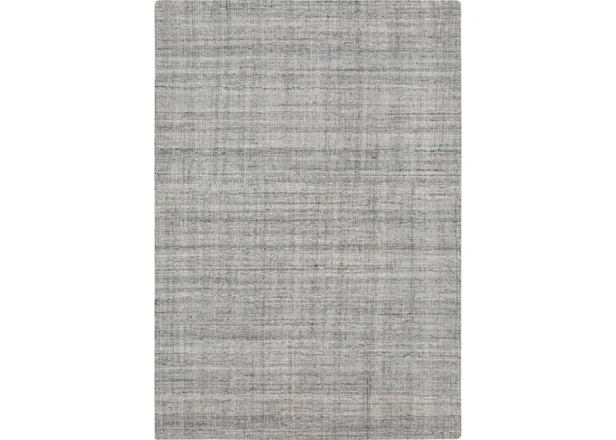 Haberdasher Haberdasher Silver 2' X 8' Rug