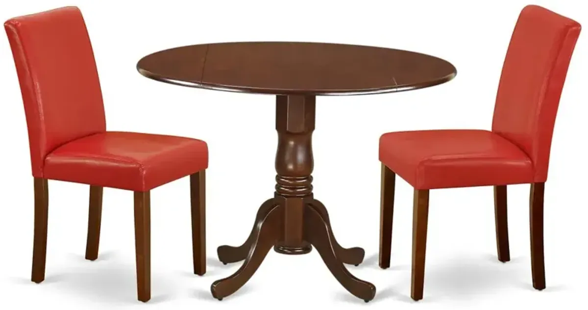 Dining Room Set Mahogany, DLAB3-MAH-72
