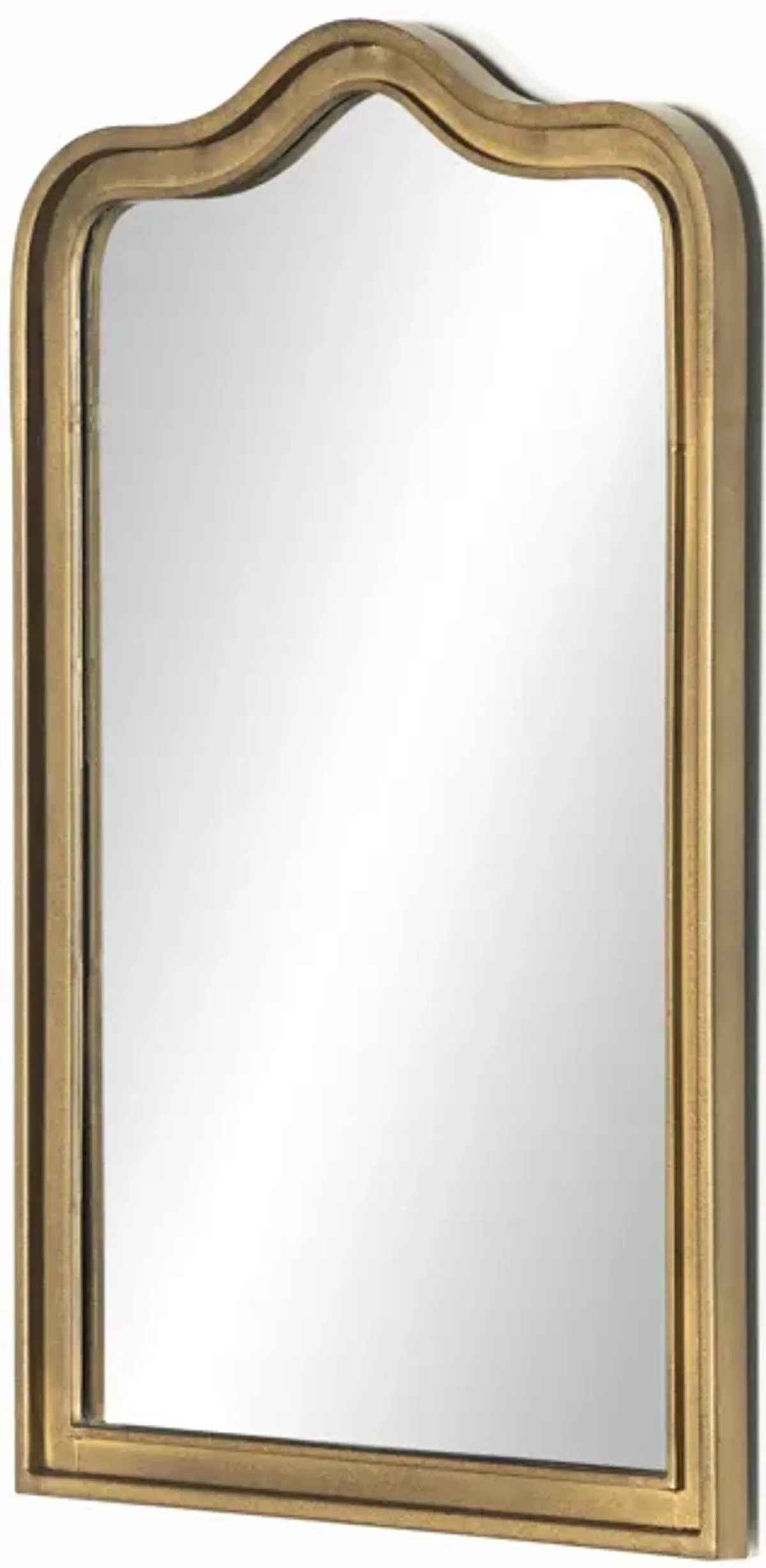 Effie Mirror in Raw Antique Brass Iron