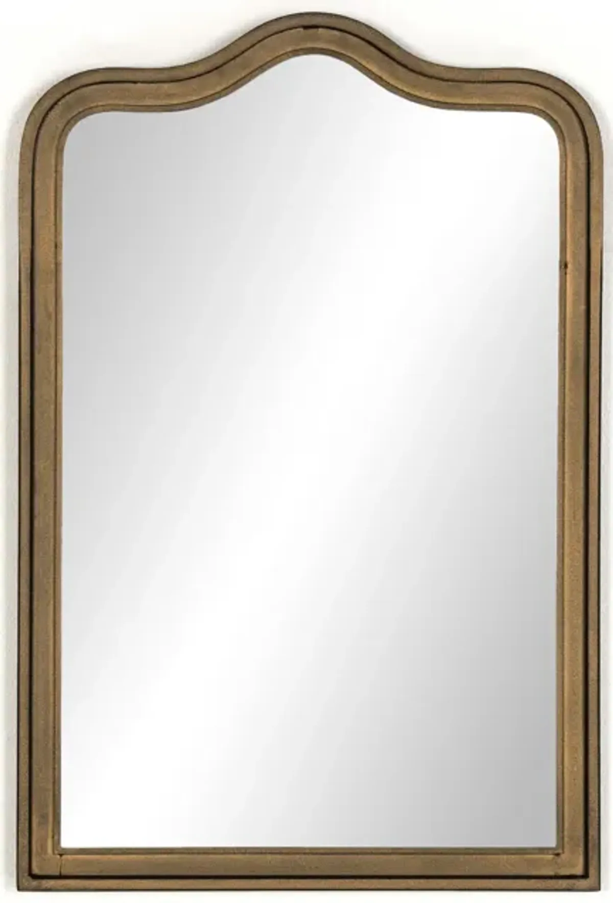 Effie Mirror in Raw Antique Brass Iron