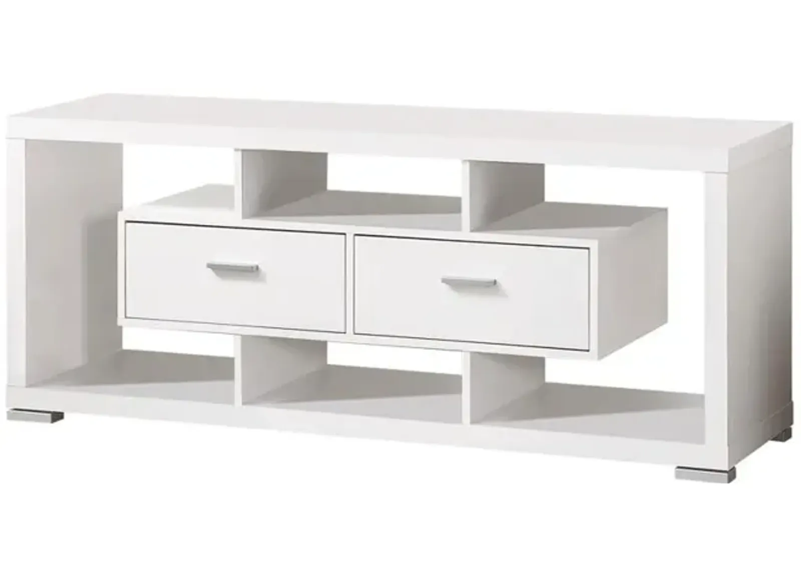 Darien 2-drawer Rectangular TV Console White