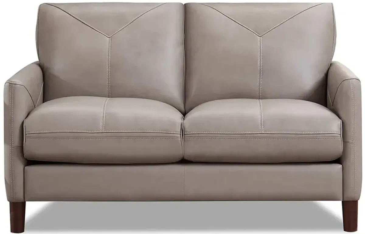 Yorkdale Top Grain Leather Loveseat