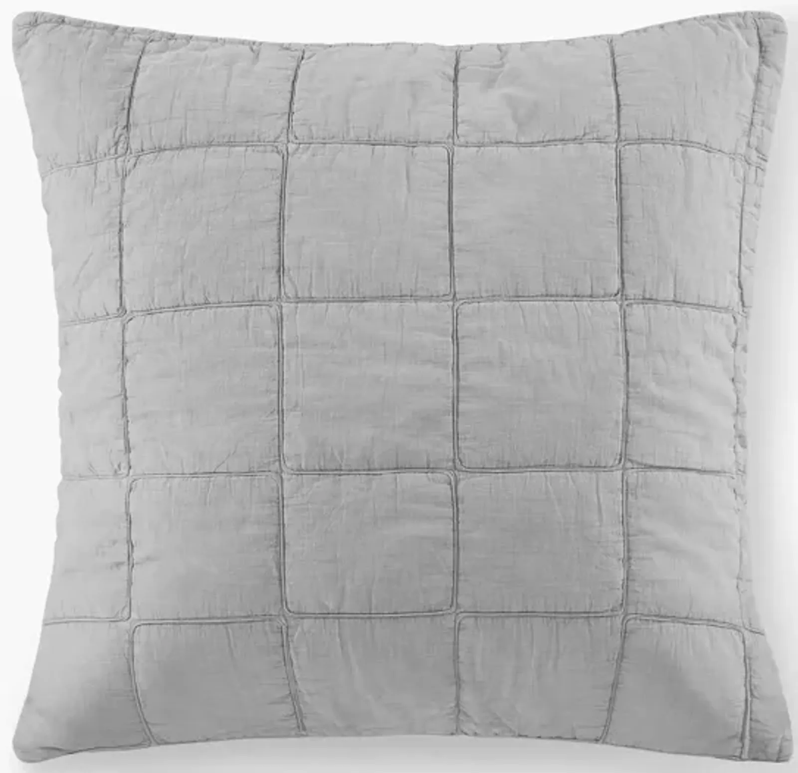 Gracie Mills Griffin Textured Grid European Pillow Sham