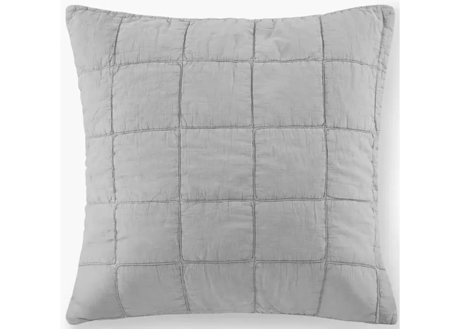 Gracie Mills Griffin Textured Grid European Pillow Sham