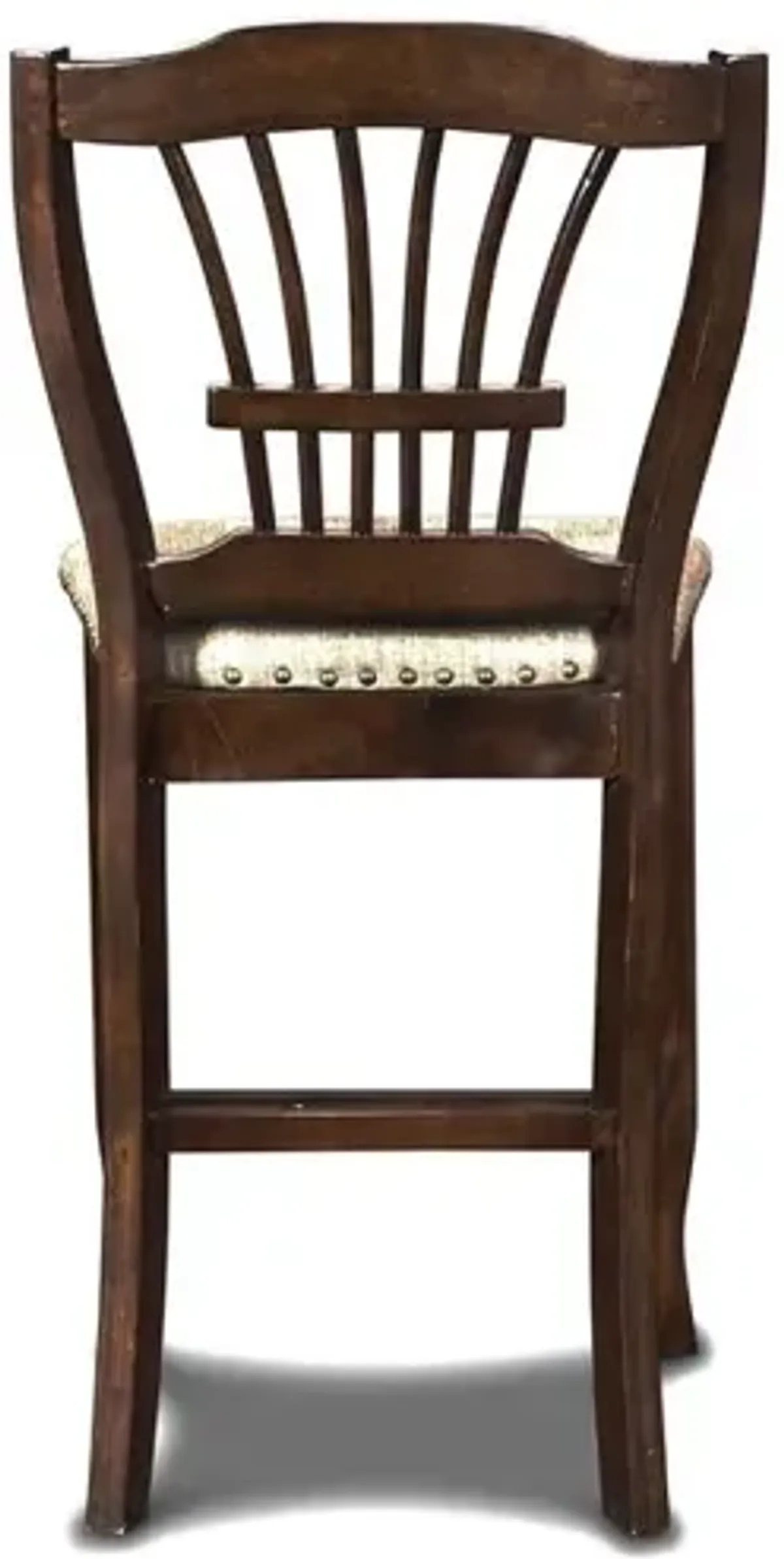 New Classic Furniture Bixby Wood Counter Chair with Fabric Seat in Espresso (Set of 2)