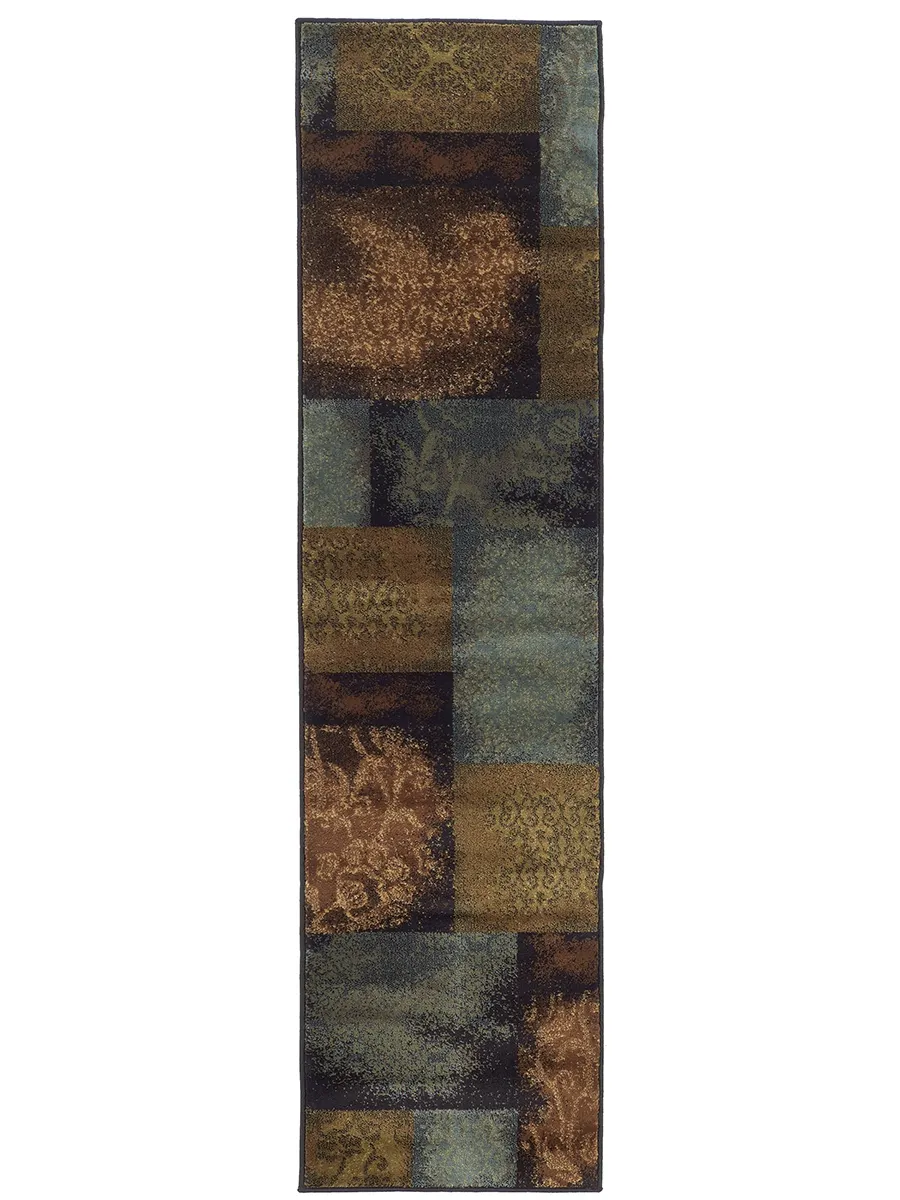 Hudson 1'10" x 7'6" Blue Rug