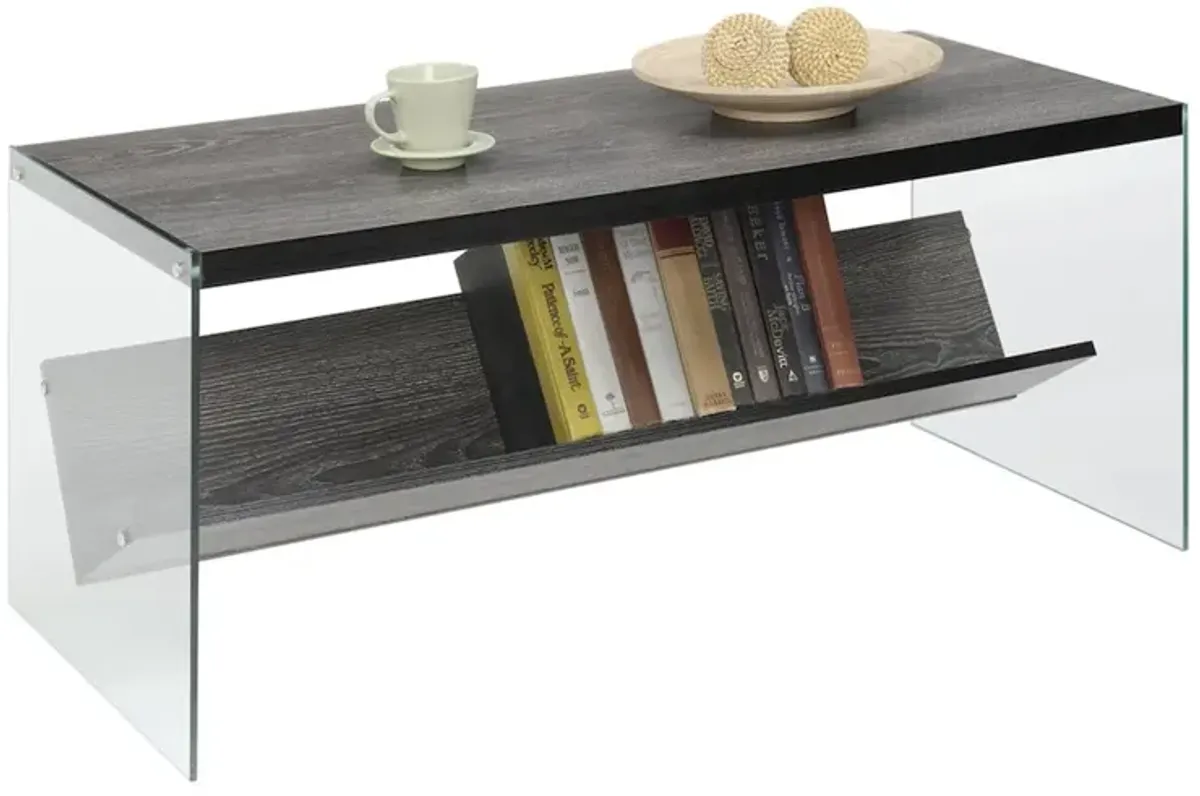 Convience Concept, Inc. SoHo Glass Coffee Table with Shelf