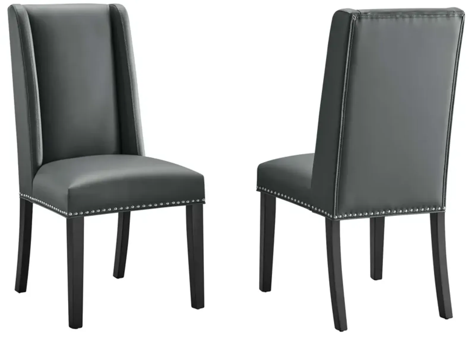 Baron Dining Chair Vinyl Set of 2