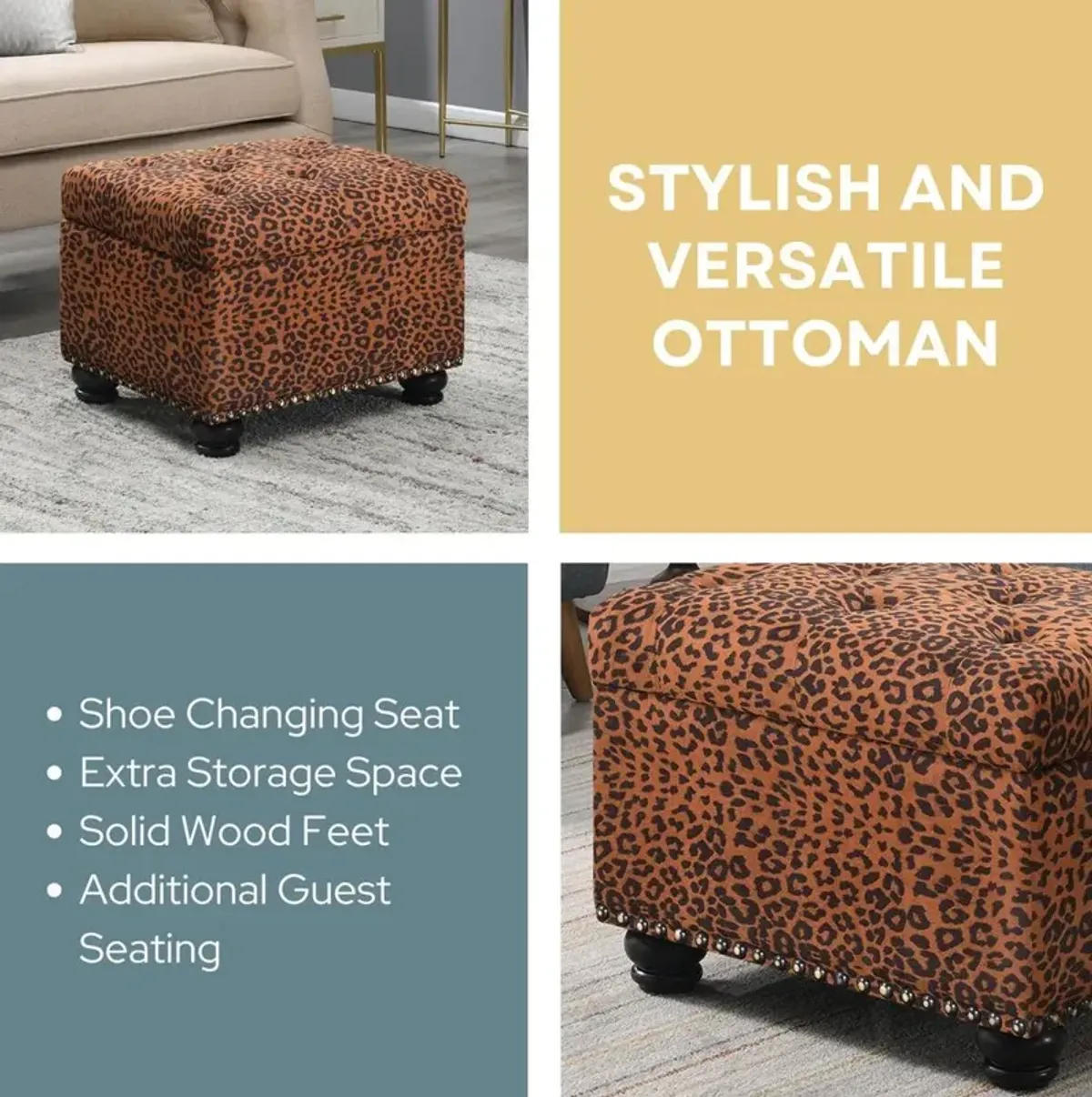 Convience Concept, Inc. 5th Avenue Storage Ottoman