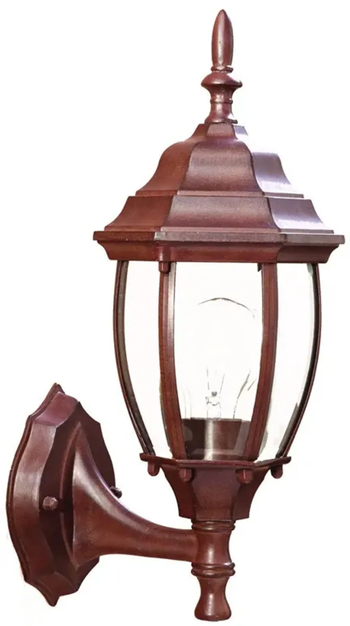 Hivvago Dark Brown Globe Lantern Wall Light