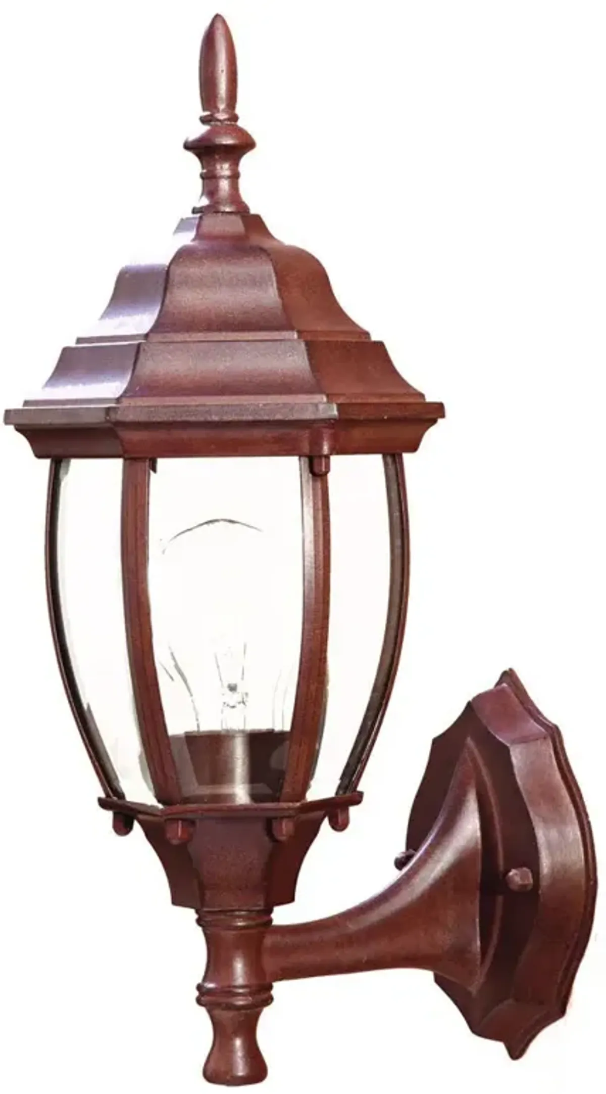 Hivvago Dark Brown Globe Lantern Wall Light