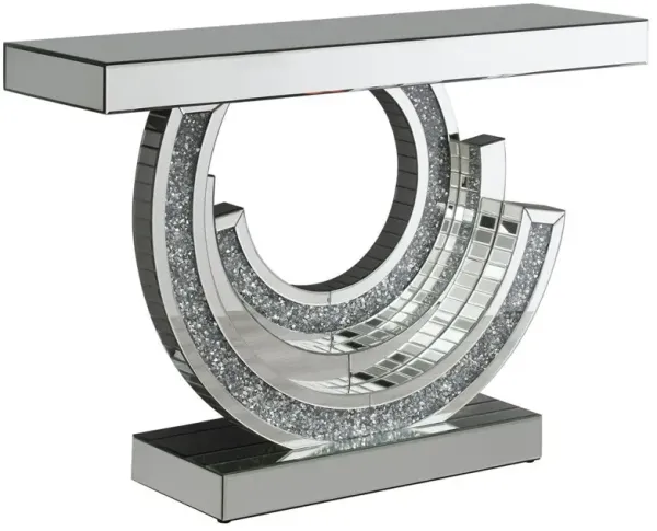 Imogen Multi-dimensional Console Table Silver
