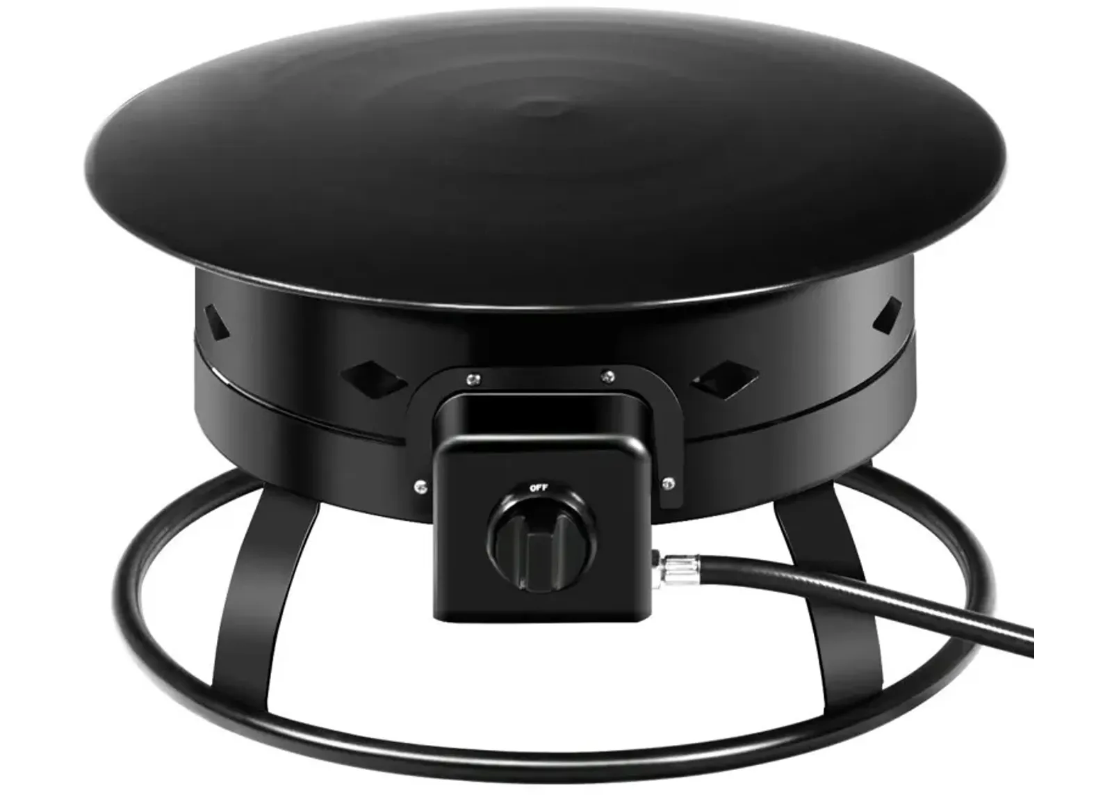 58 000BTU Firebowl Outdoor Portable Propane Gas Fire Pit with Cover and Carry Kit