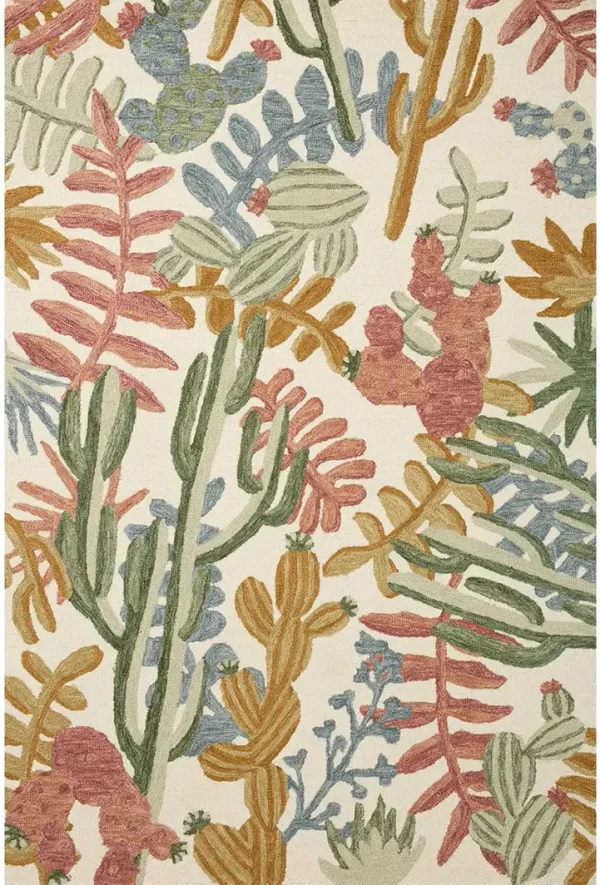 Cura CUR04 Ivory/Multi 7'9" x 9'9" Rug