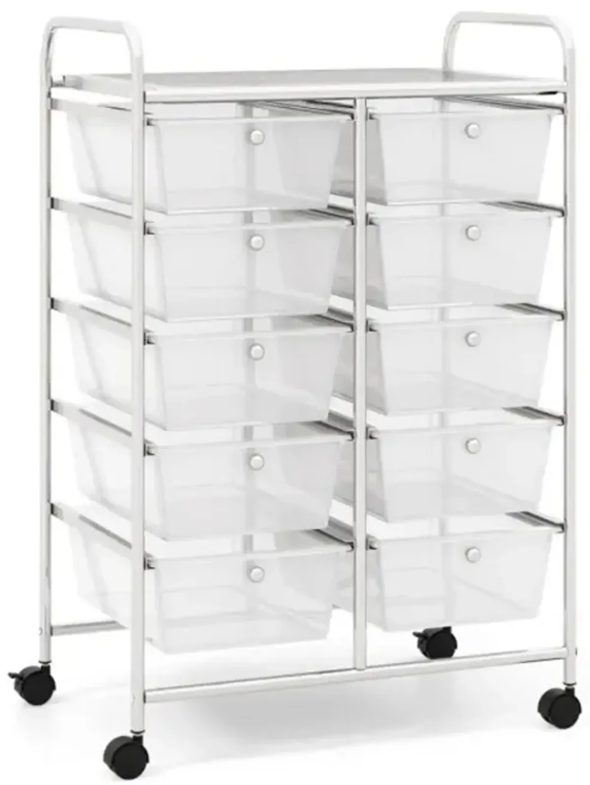 Hivvago 10-Drawer Rolling Storage Cart