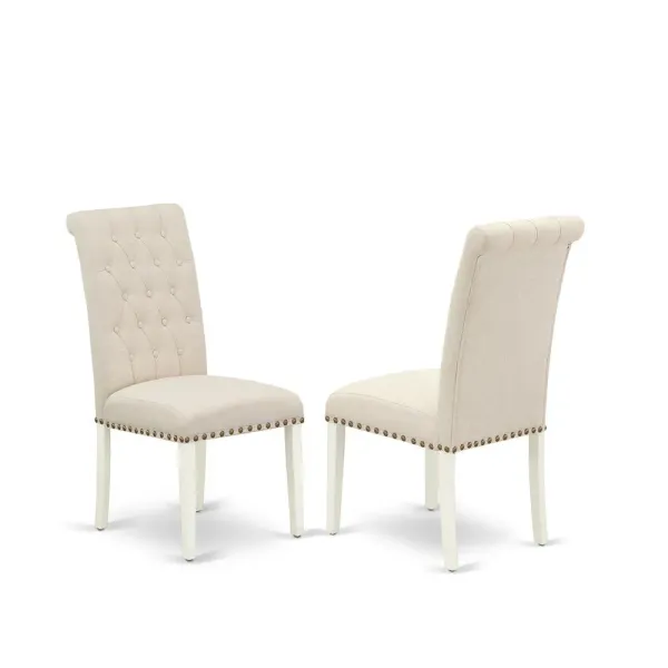 Dining Chair Linen White, BRP2T02