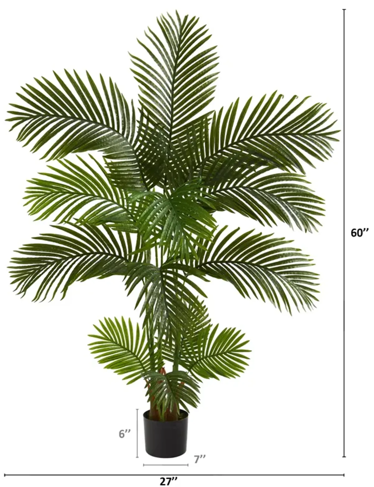 Hivvago 5 Feet Areca Palm Artificial Tree